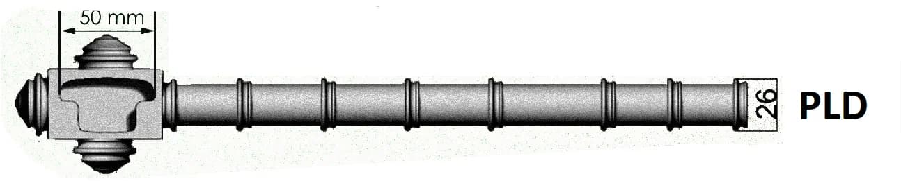 Valurautainen kiinnityspala - PLD
