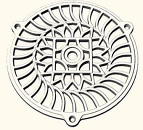 Pyöreä ritilä DIAM180